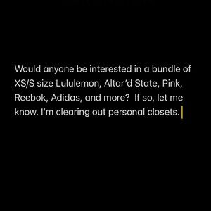 Bundle of Lululemon, Adidas, Pink, Altar’d State, and more